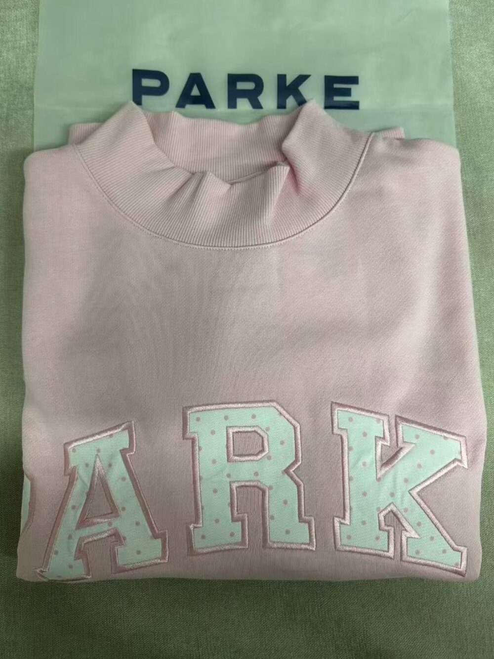 PARKE Varsity Mock Neck Sweatshirt